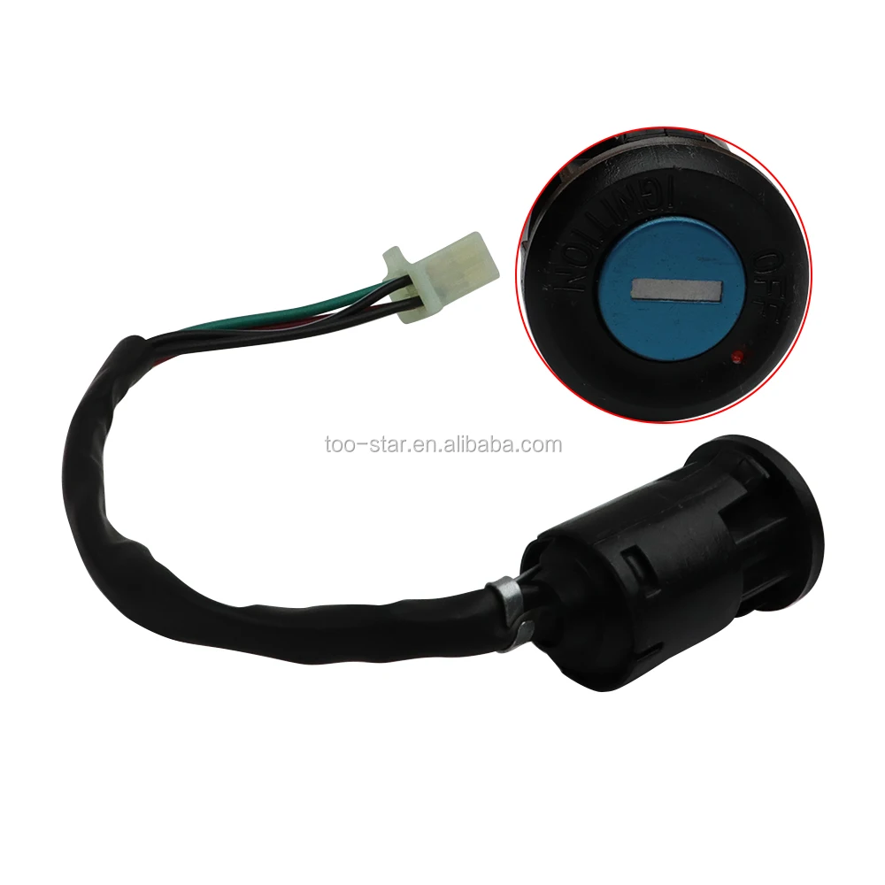 4 провода ключ зажигания для 50cc 70cc 90cc 110cc 125cc ATV Dirt Pit Bike Taotao