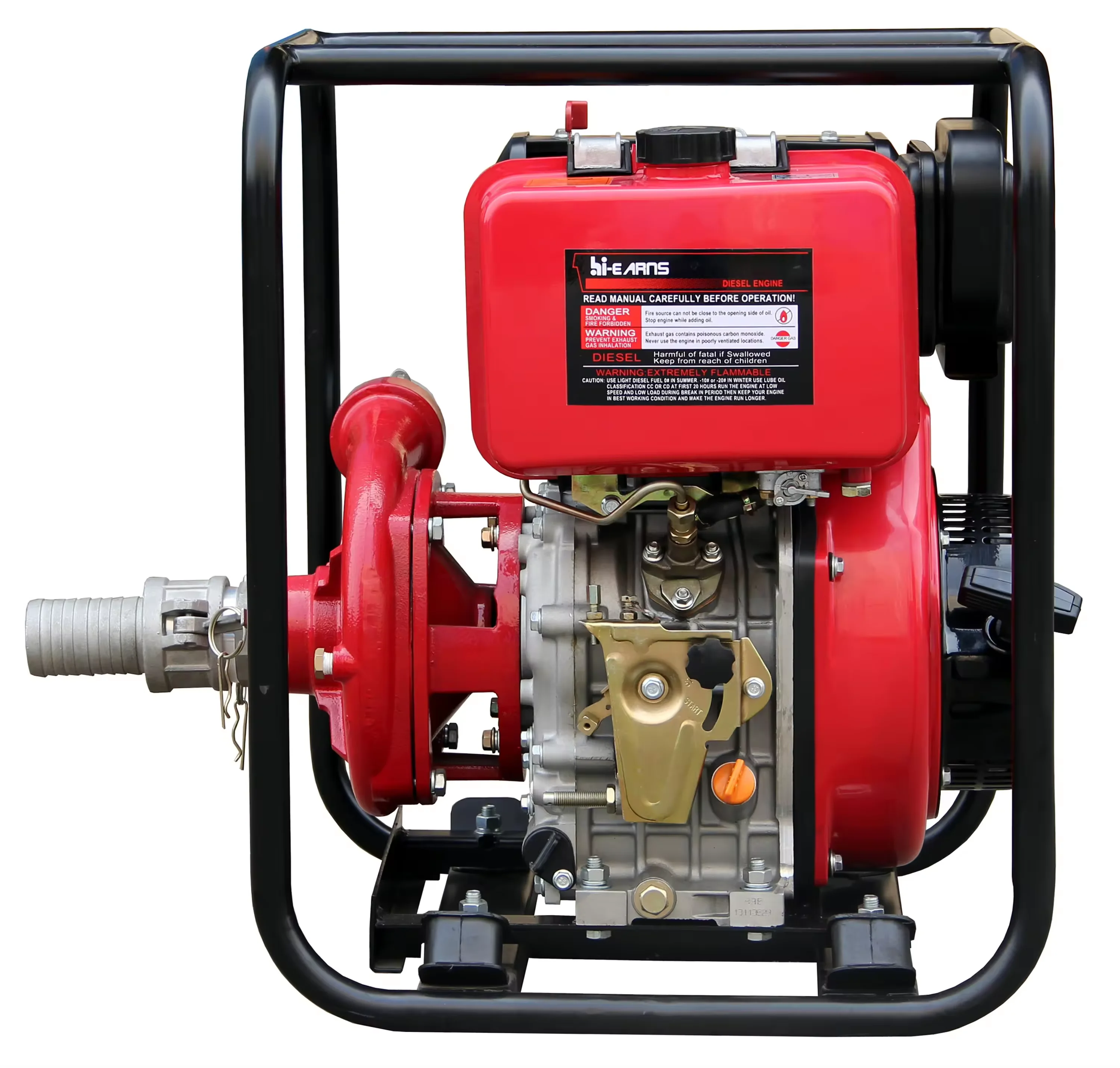 hiearns 2inch cast iron diesel water pumping marine agricultural orchard farm irrigation 	 186FA engine diesel
