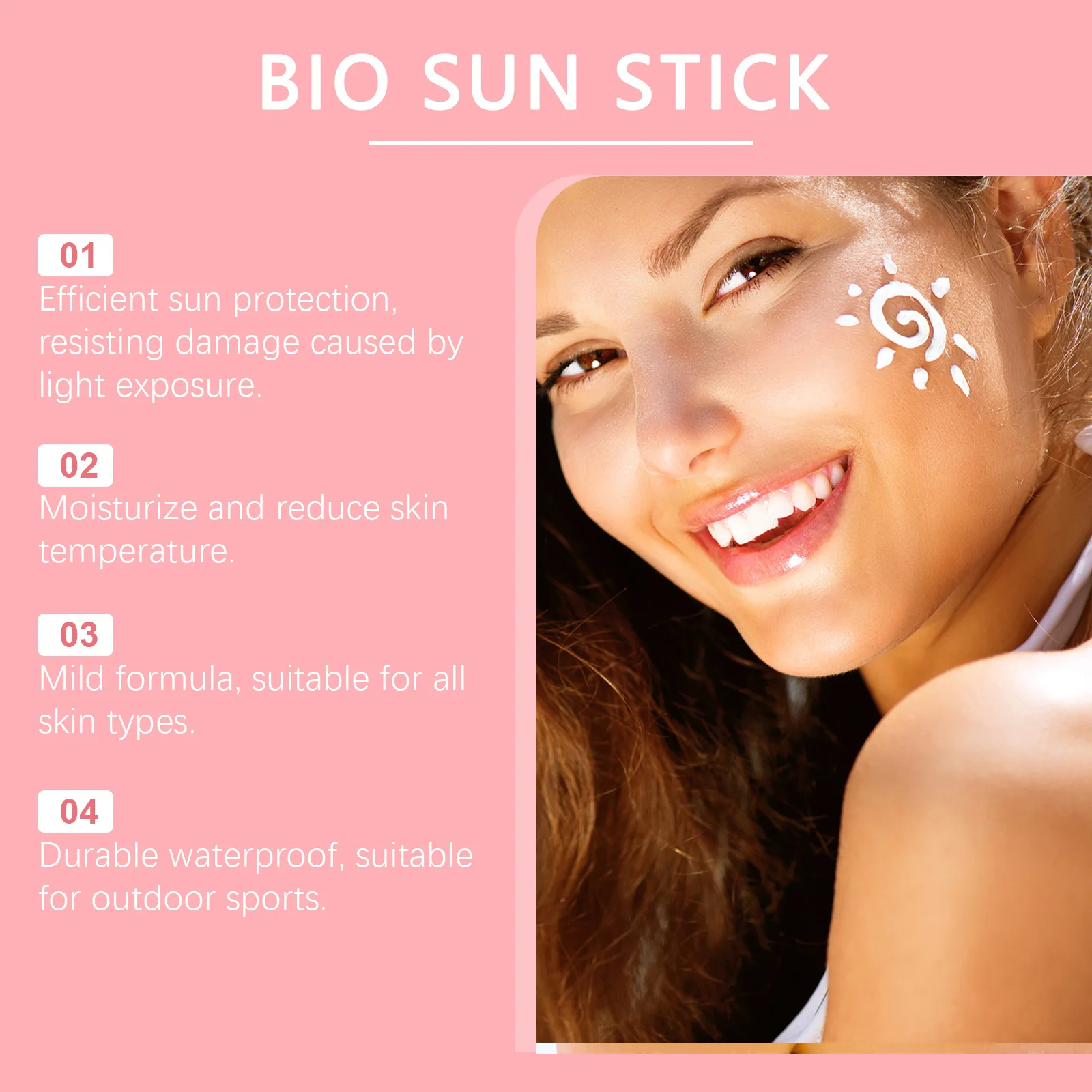 SPF 50 Sun Protection Sun Cream Sunscreen Moisturizer Women Skin Care Cream Sunscreen Lotion Emu Otransparent Natural