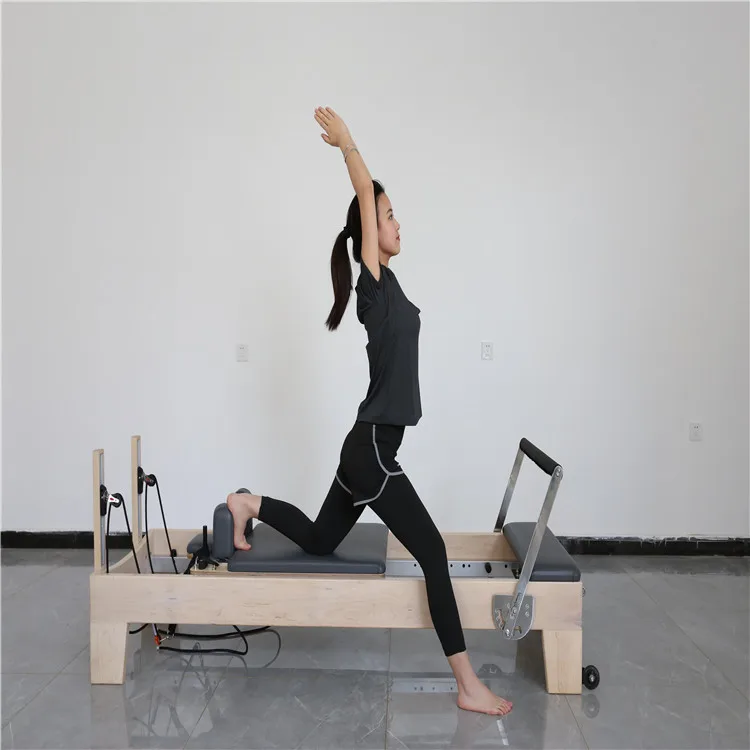 
Home fitness pilates yoga trainer Wooden Body Balanced Reformer Pilates Sliding bed 