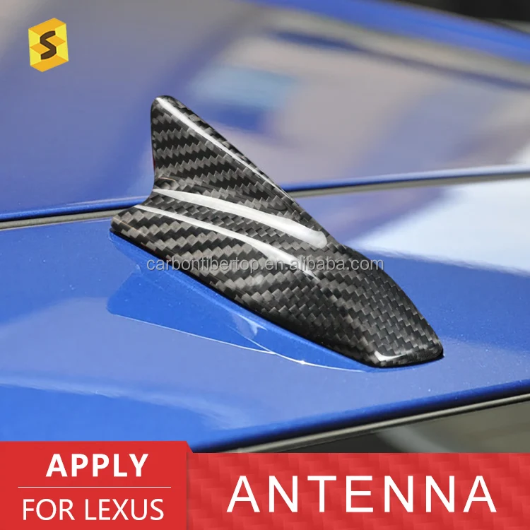 ES Color Various Carbon Fiber Car Exterior Accessories Roof Decoration Universal Auto Car Radio Shark Fin For Lexus