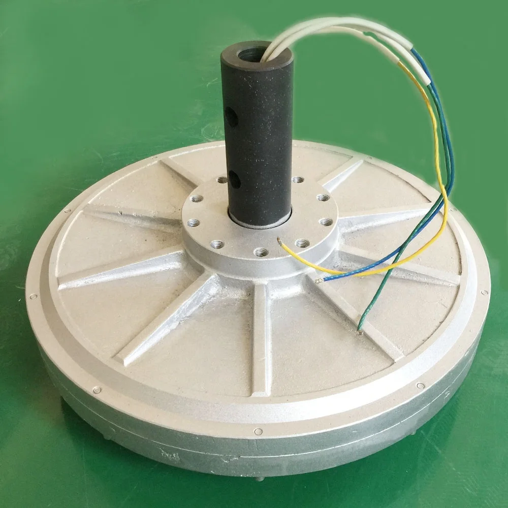 High efficiency 3000w 180RPM 380V Low RPM low torque permanent magnet alternator coreless maglev generator