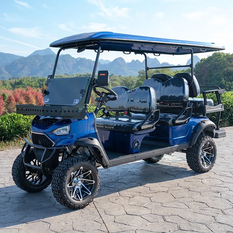 New Model Tourist Sightseeing 6 Passenger Golf Cart With Professional Meter