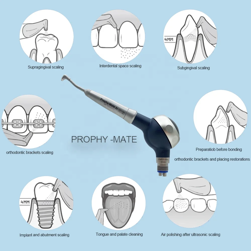 Dental equipment Prevent air polisher / Teeth polishing tool prophy jet dental air flow for prophylaxis ems airflow dental chair