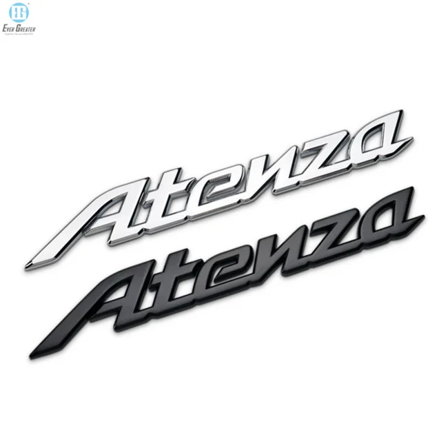 Custom ABS Chrome Letter Car badge Stickers Universal 3D Metal Auto Side Fender Logo Car Emblem