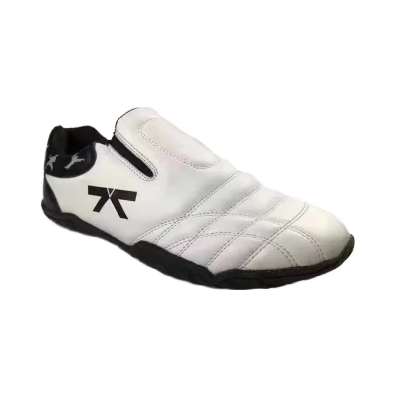 White Durable Pu Taekwondo Kung Fu Shoes Four Seasons Lightweight Sports Shoes