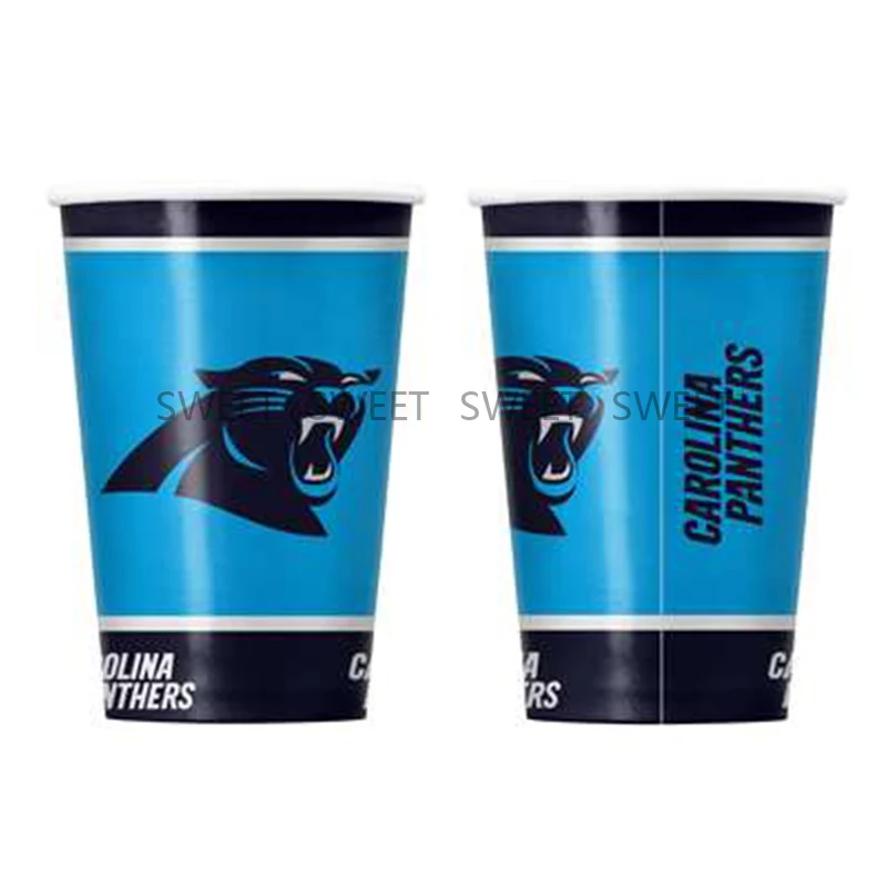Custom High Quality 16oz Atlanta Falcons printed Disposable Paper Cups Double Wallpaper Mug