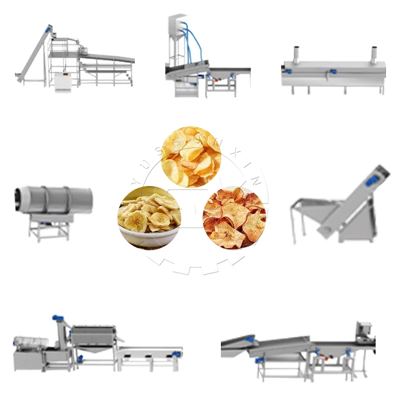 automatic banana chips indonesia  blanching frying  plantain making machines plant