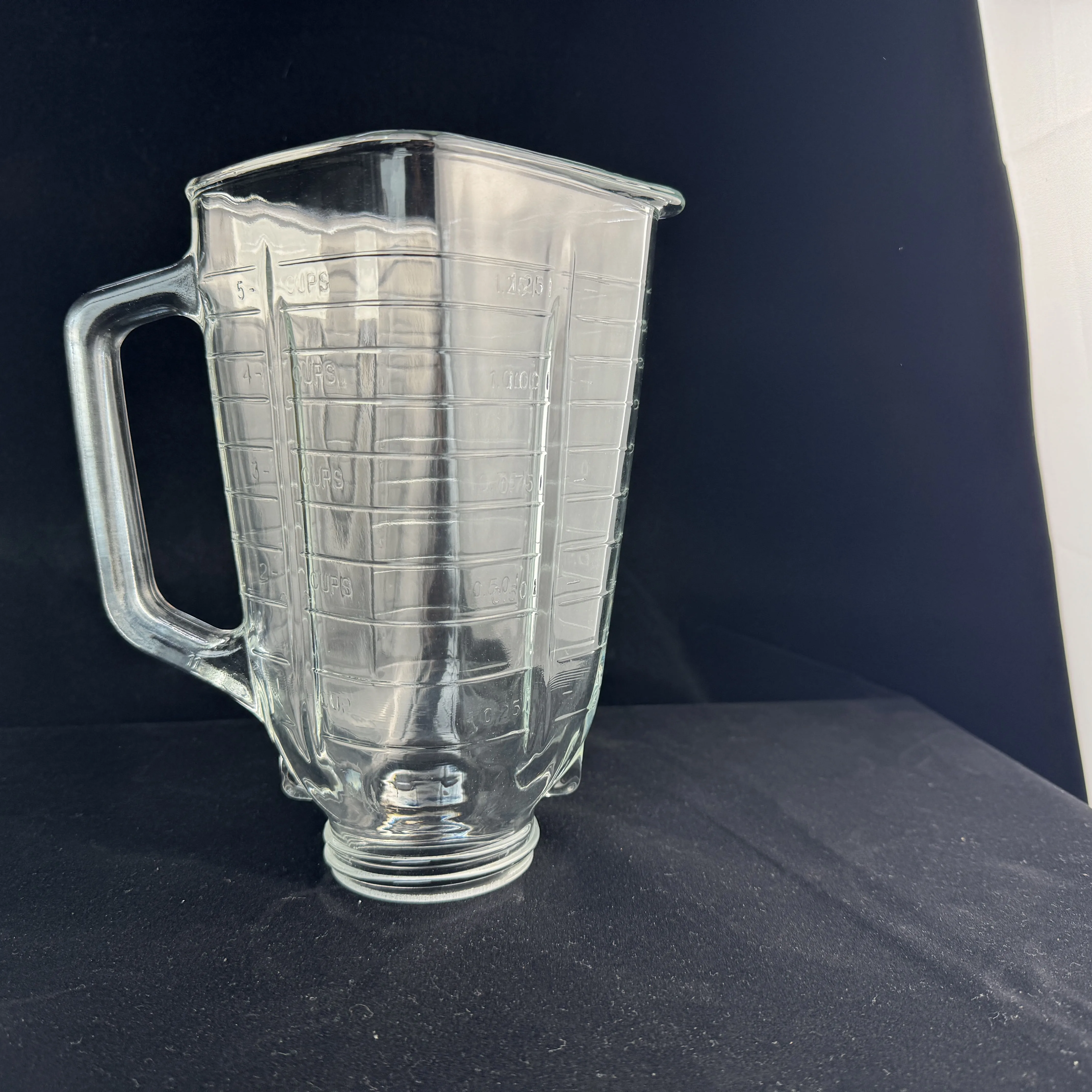 1.25L Glass Material oster blender jar replacement parts AG16 square Blender Glass Jar Juego de cubas de mezcla de vidrio