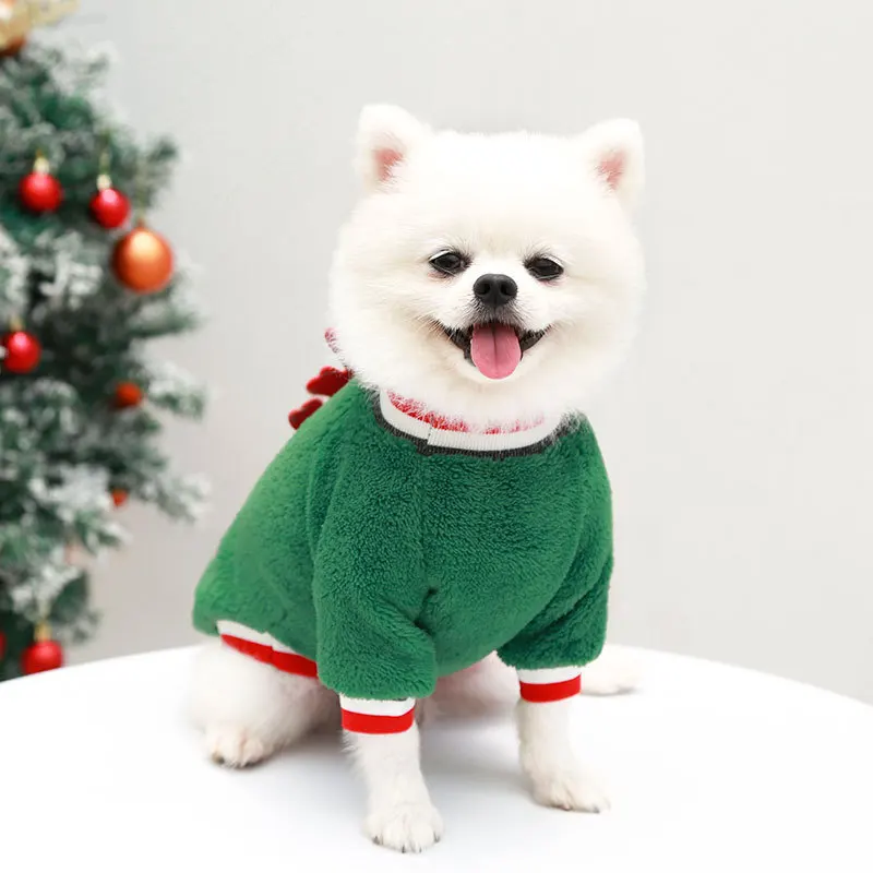 Christmas Warm Pet Dogs Clothes S-XXL Vest Puppy French Bulldog Costume Poodle