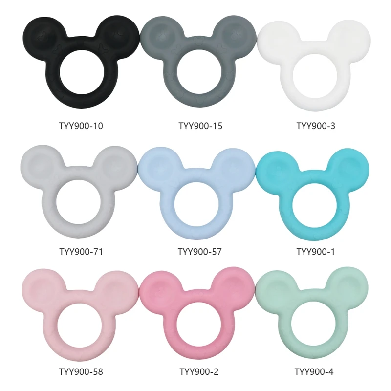 Cartoon Mouse Teether/Silicone Baby Teethers BPA Free Baby Chew Toy Teether Baby Chew Toy.