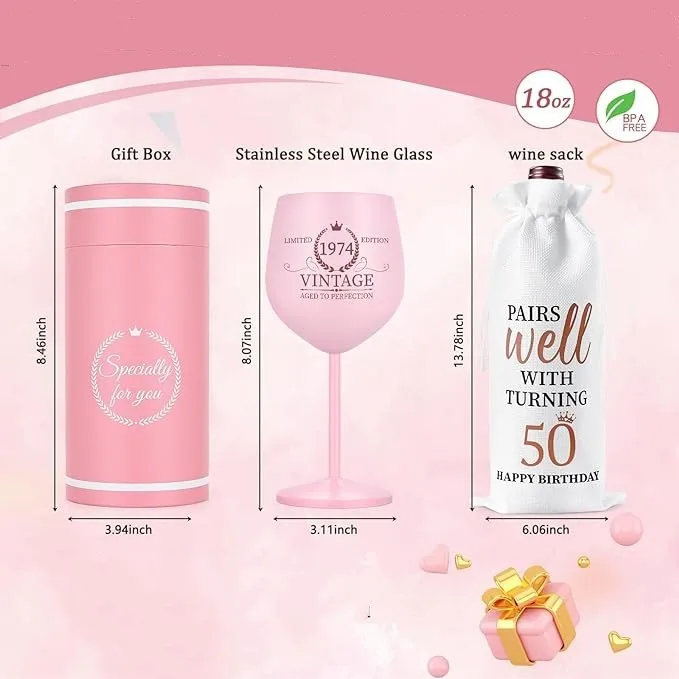 304 Stainless Steel 18oz Wine Glass Stemglass Wine Glasses Suitable For Gift Giving Restaurant Birthday Gifts With Wrapping