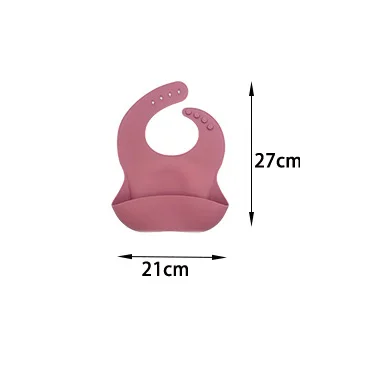OEM baby feeding silicone bibs waterproof soft apron smock baby tableware bibs custom shape color printed bibs