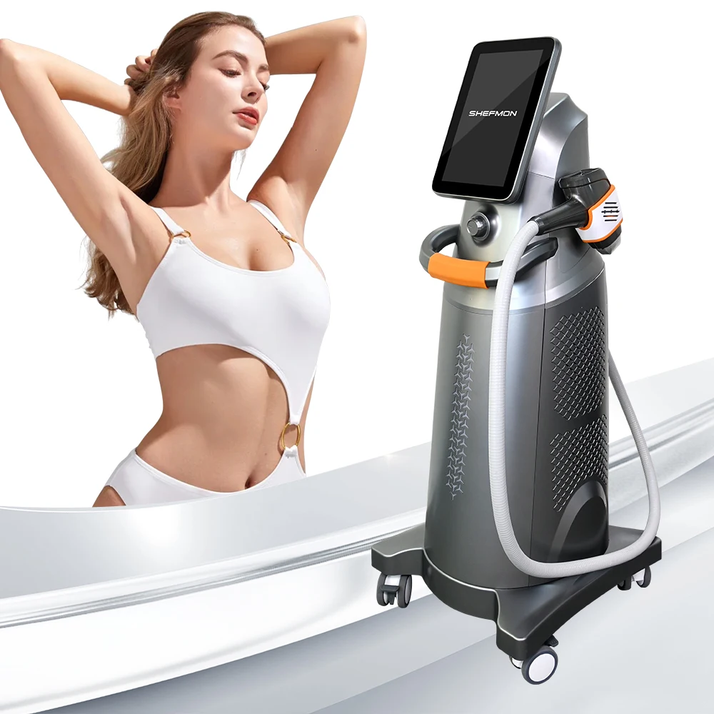 A0425 Newest Vertical high power professional 810 diode laser hair removal machine for sale / diode laser 755 810 1064nm