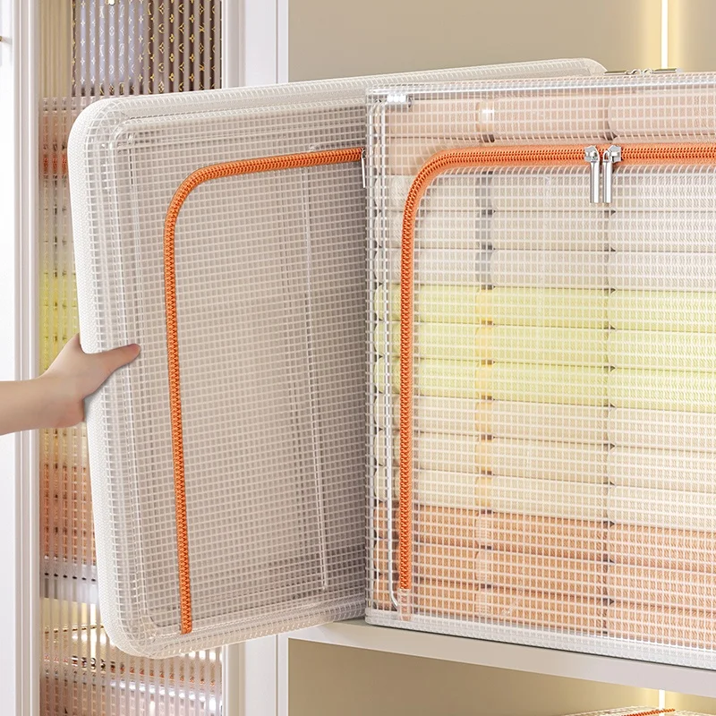 Foldable Plastic Transparent Big Clear Storage Organizer Waterproof Pvc Box Storage Bins With Lids For Clothes