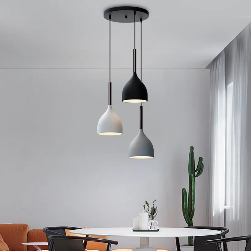 Quality Modern LED Chandelier Pendant Lamp 3 Head Nordic Style Ceiling Light For Dinning Room