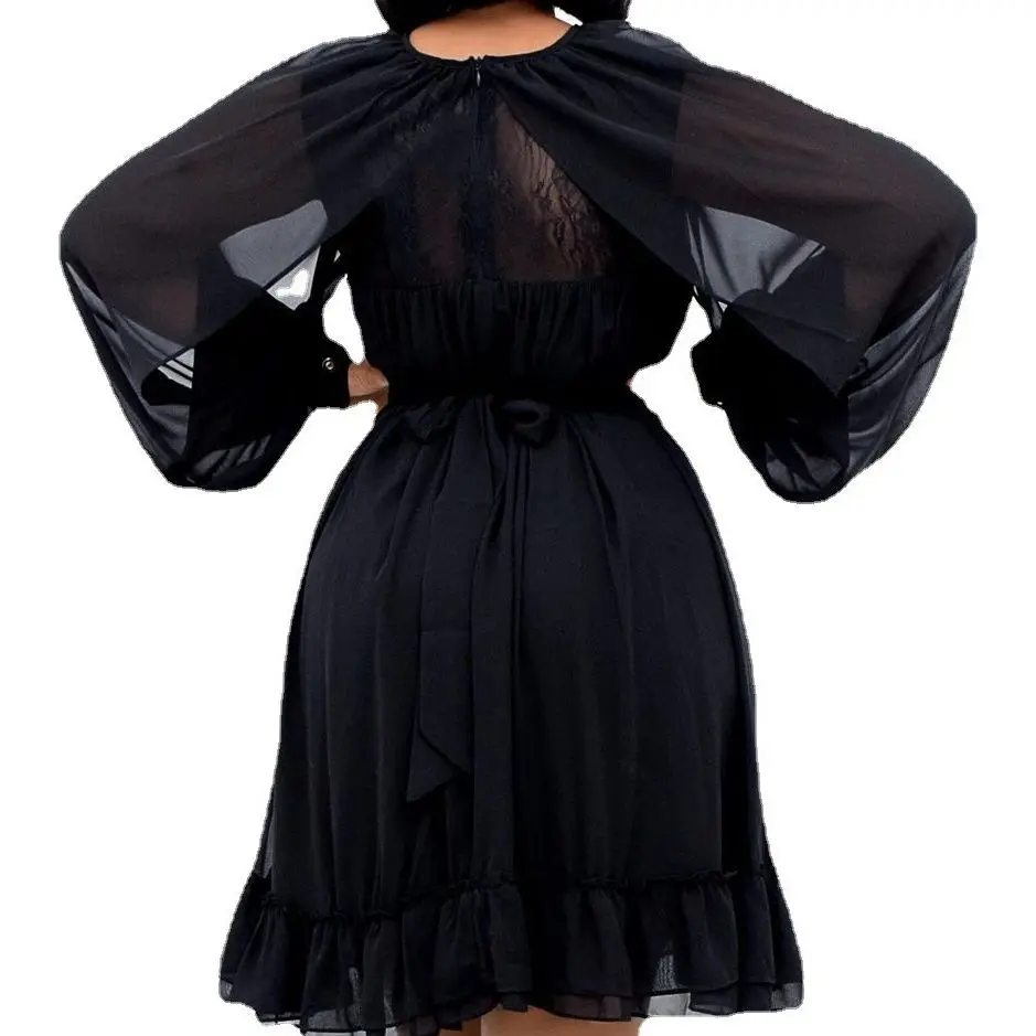 Bayan Elbise Classy Vietnam Pretty Pastel Dresses For Women 2022 Vestidos Elegantes De Mujer Peplum Dress Plus Size