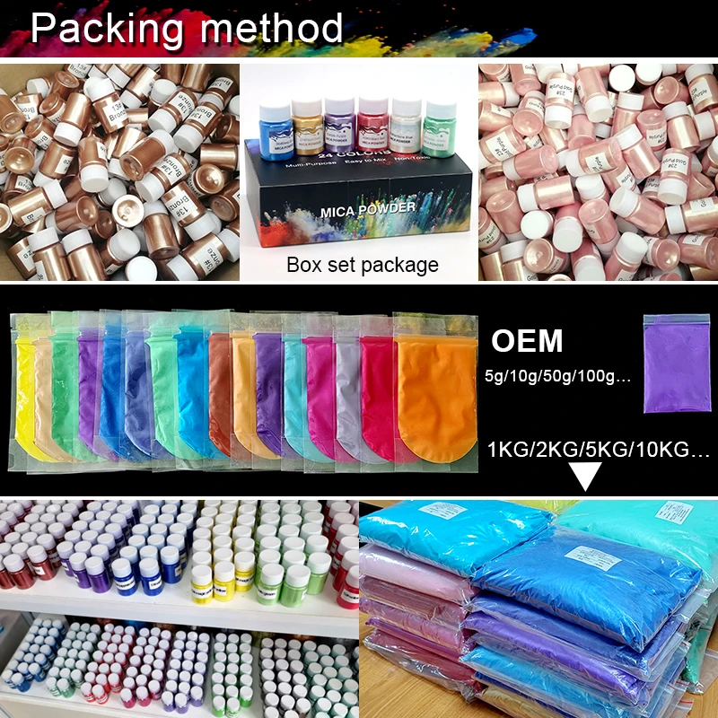Cosmetic Grade Mica Color Pigment Pearl Pigment Powder Mica Powder For Epoxy Resin
