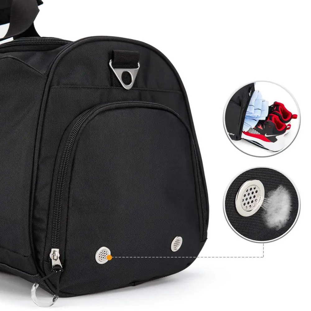 Custom Sports Gym Bag Workout Duffel Bag with Shoes Compartment Wet Pocket for Men and Women  Durable Water Resistant