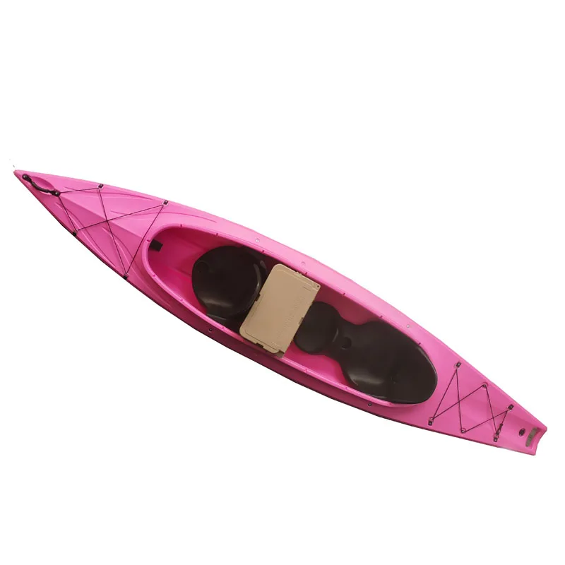 A High Quality Kayak Double  Canoe Rowing Boats Pedal 2+1 Seats Leisure LLDPE Kayak double sit in kayak
