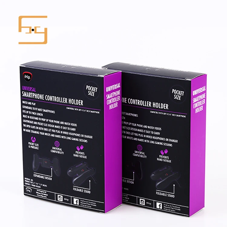 Hair Removal Device Custom Logo Printed Flat Pack Folding Corrugated Die Cut Packing Box
