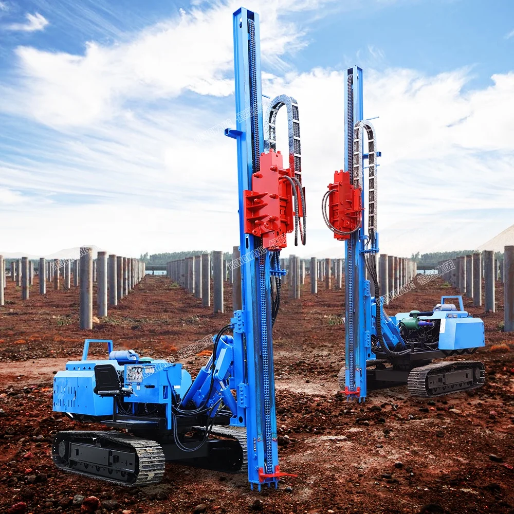 Best selling HWL500 PILE DRIVER Hengwang solar post driver with pile driver hammer