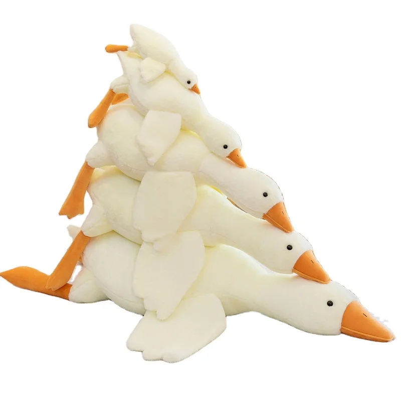 Factory Wholesale Cute Plush Toy New Soft Comfort 11cm-50cm Big White Goose Cotton Material for Home Decoration