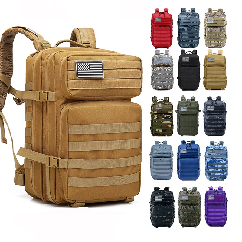 Survival Tool Bag Tactical Backpack Camo Outdoor Camping Hunting Hiking Waterproof mochila