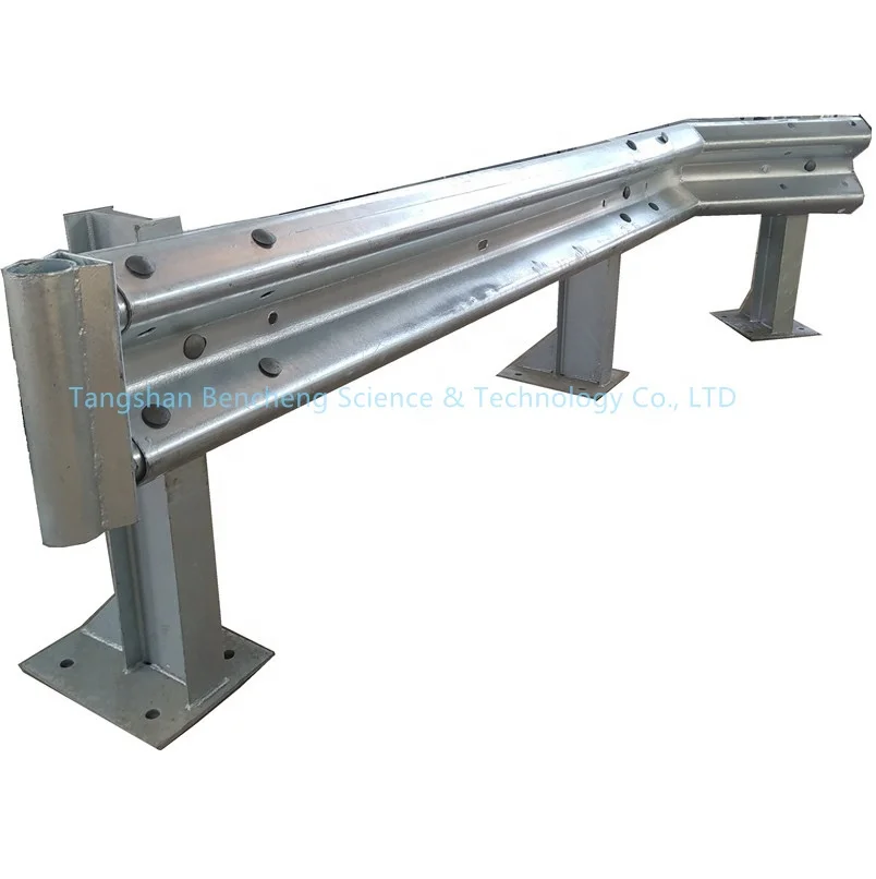 Road Safety Yellow Guard Rails System Warehouse Protective Safety Barrier