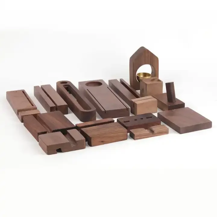 Custom Wood CNC Service Wood Turning OEM CNC Engraving Machining Black Walnut Wood Craft Part