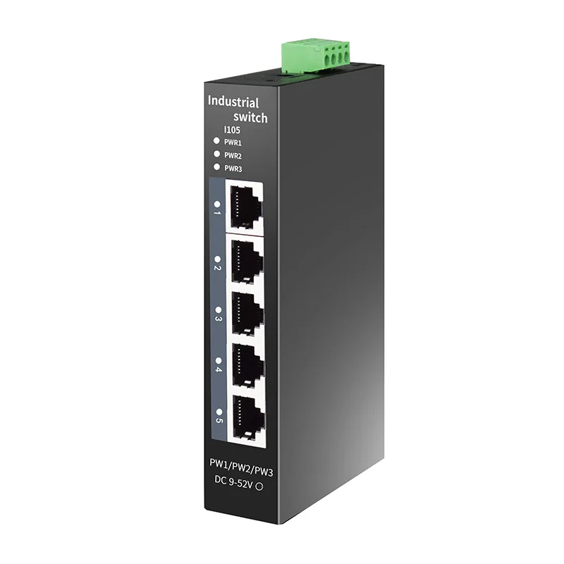 Factory Price Industrial Ethernet Switch Network 10/100mbps Port DIN-RAILSUPPORT Base-T  IP40 Fanless Industrial Network Switch