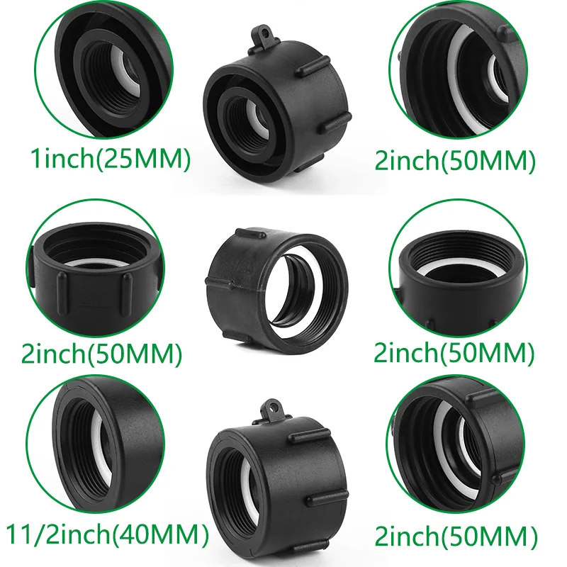 CT Factory IBC tanks Valve S60*6 Adapter Fittings Connector  2 inch coarse thread to 1 inch fine thread