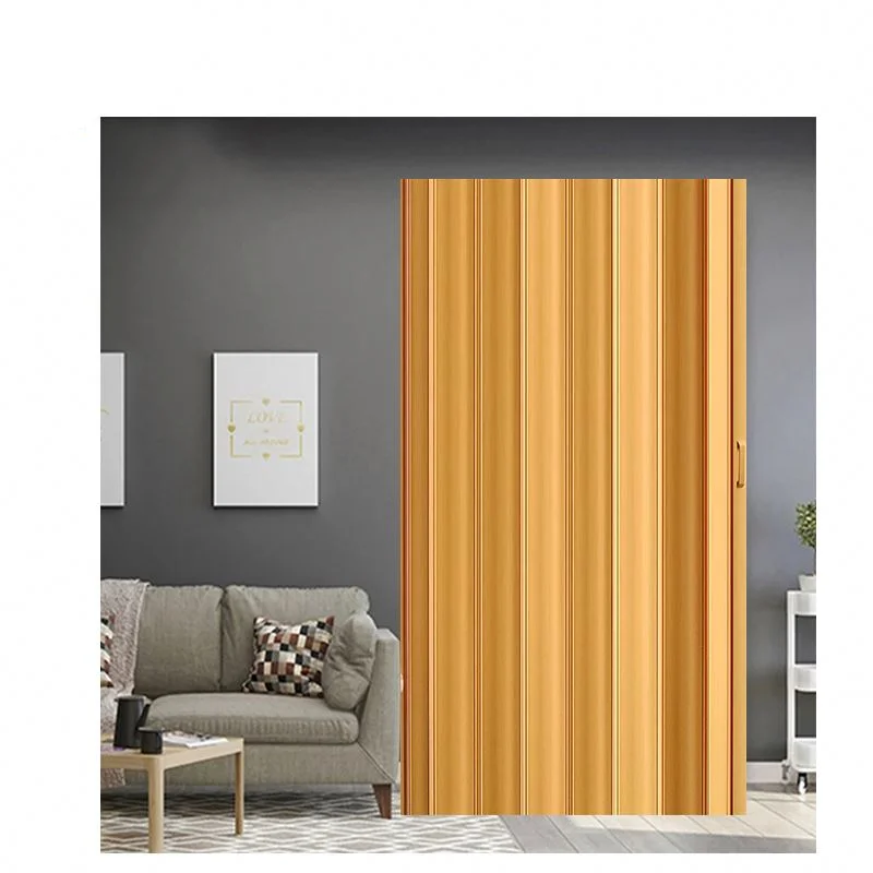 Bright luster folding door of pvc of 12mm thickness with rigid hinge