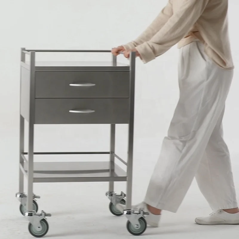 Meditroll MT02 Modern Durable Stainless Steel Storage Trolley for Hospital use
