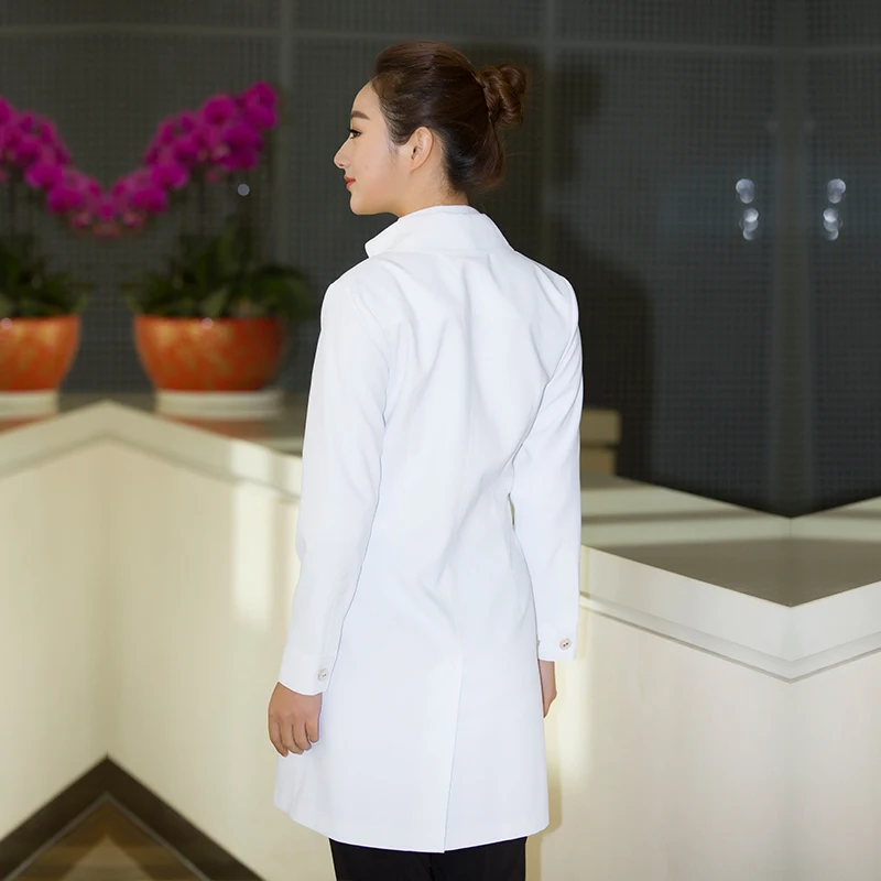 
Korean version of plastic surgery Korean hospital semi-permanent tattoo beautician work clothes white coat long sleeve doctor dr 