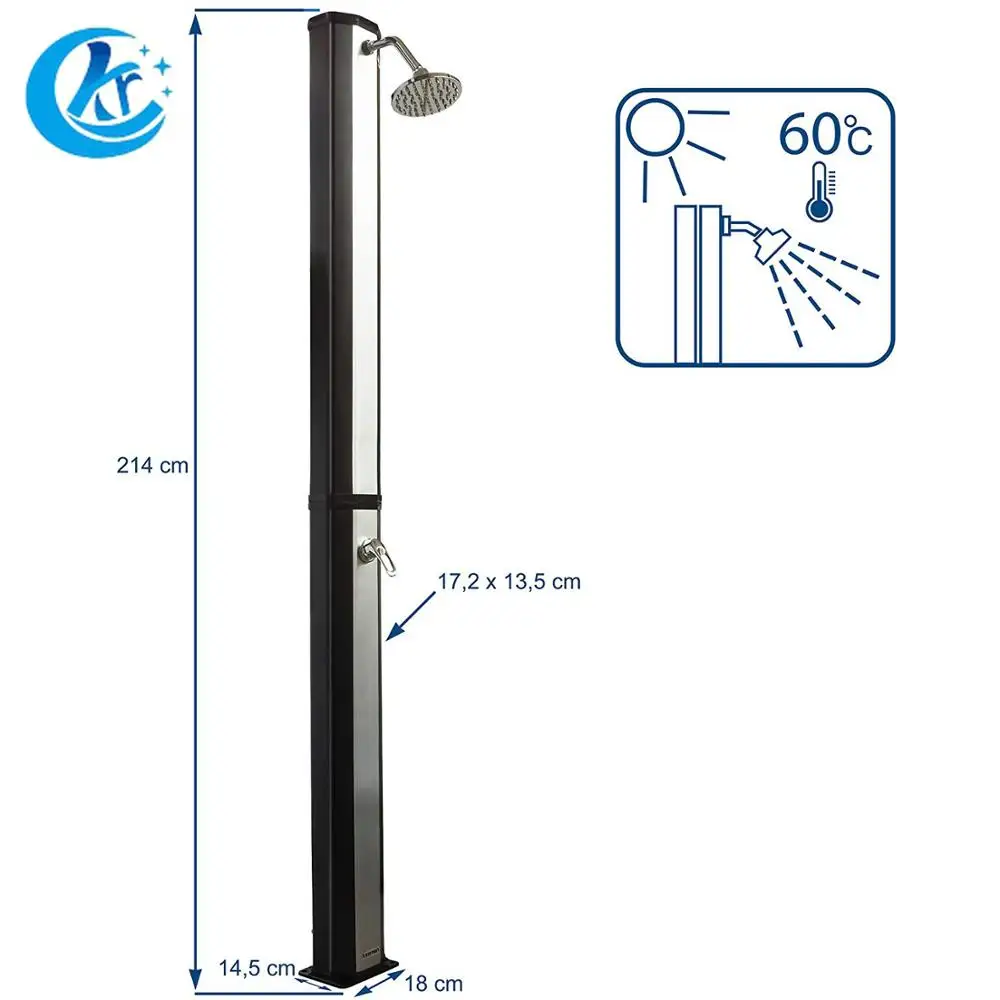 Garden Shower Outdoor Shower Stainless Steel Via Standard Garden Hose (adapter Included) for Swimming Pool and Garden XINKANGRUN