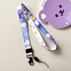 Многоцветный держатель для ключей, безопасный полиэстеровый шейный ремешок для телефона, ключа и идентификатора