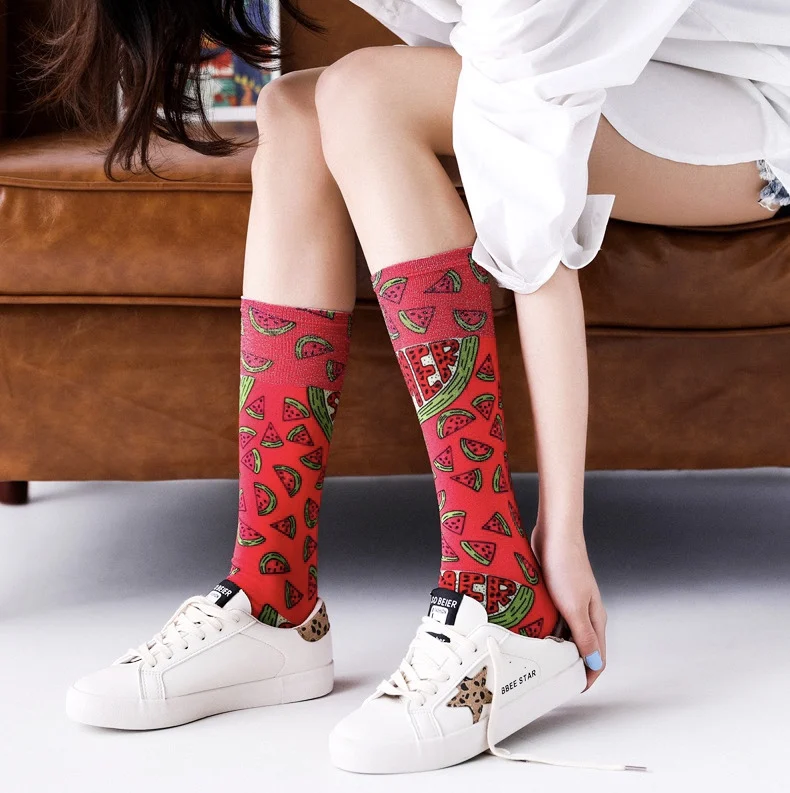 
YY-285 Cheap Custom Made Sublimination Socks No Minimum Order Digital Print Mens 360 Degree Full Printed Socks 