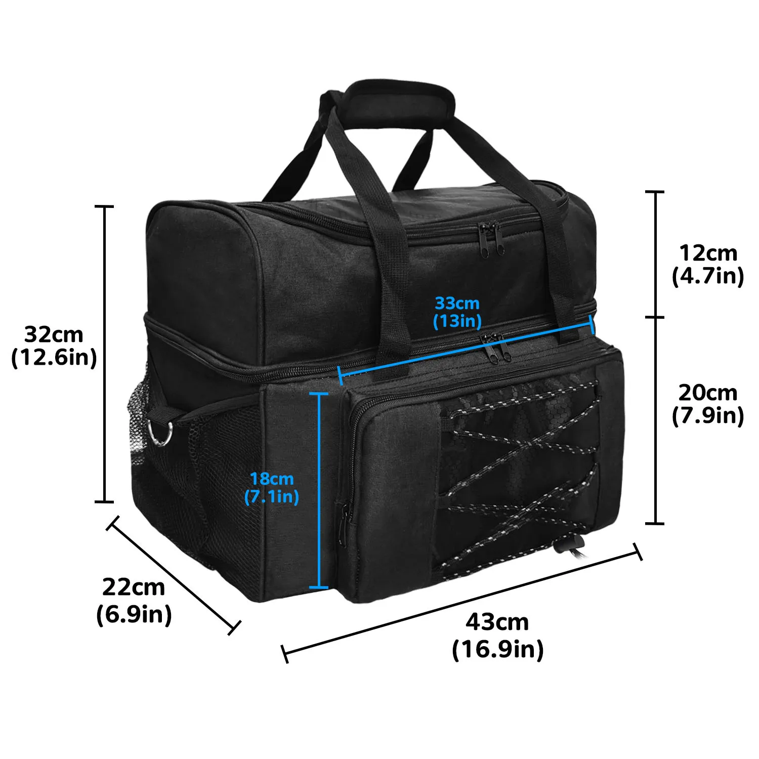 Custom Portable Large Capacity Travel Shoes Bowling bags Outdoor Sport Bowling Tote Bag For Men Women With Your Logo