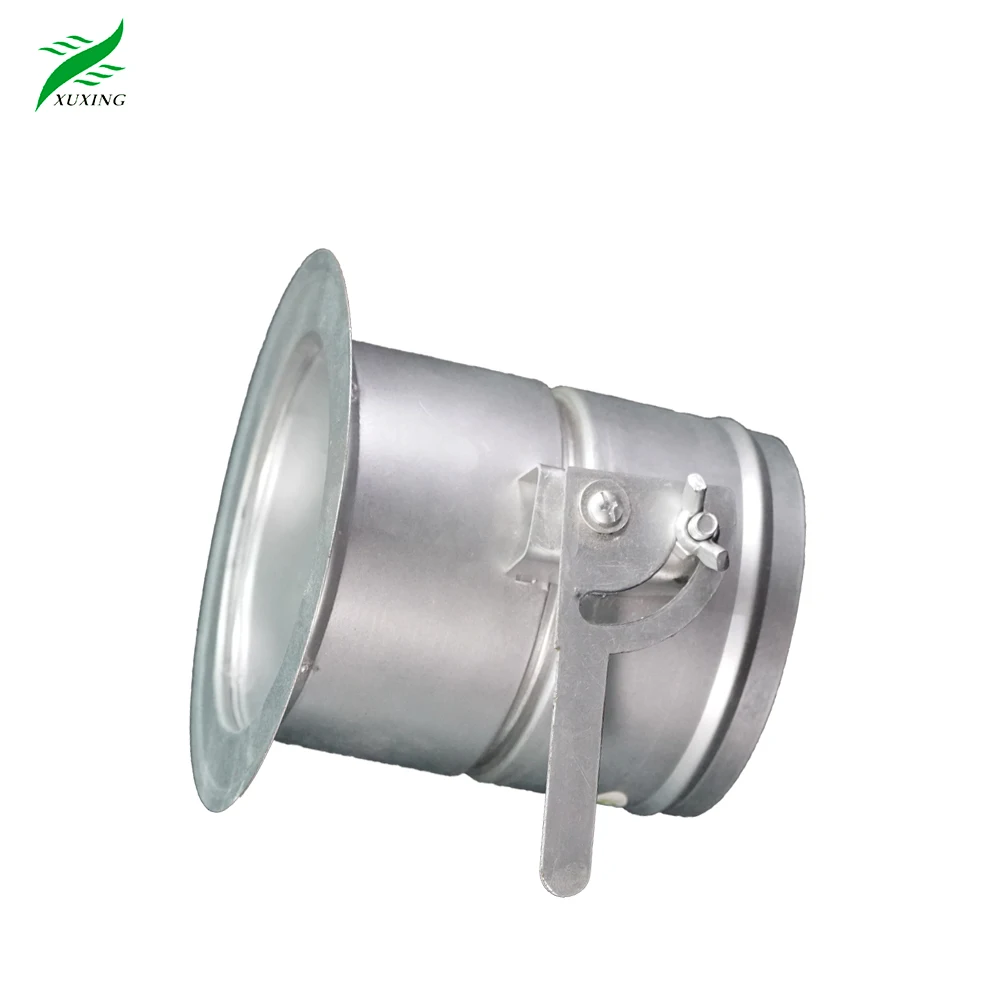 Hvac Duct Damper Accessories Galvanized Steel Round Volume Control Damper For Duct Ventilation System
