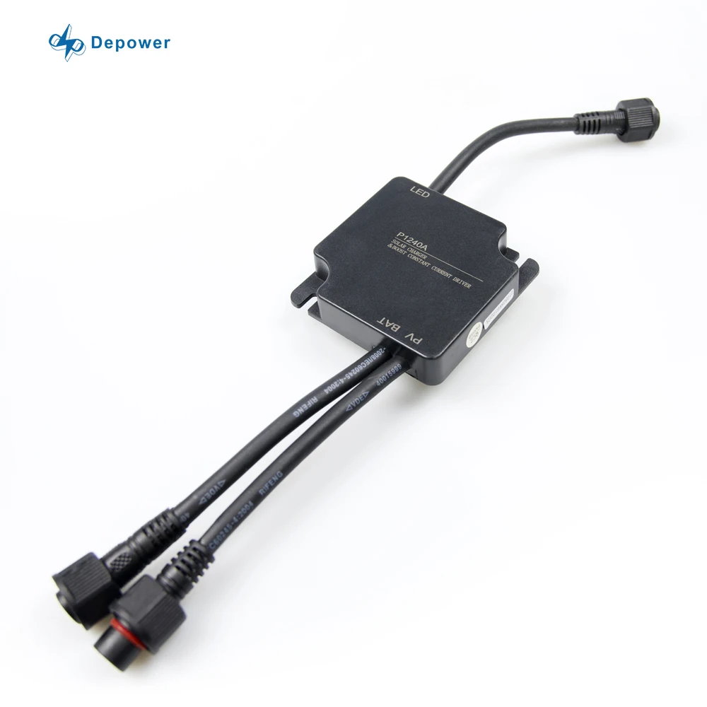 Depower P1240AI PWM Solar Charge Controller for Solar Street Light 12V for 30W LED Street Lights with Human Sensor LED Driver