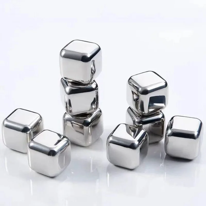 Wholesale China Supplier Ice Cubes Whiskey Stones Stainless Steel Ice Cubes