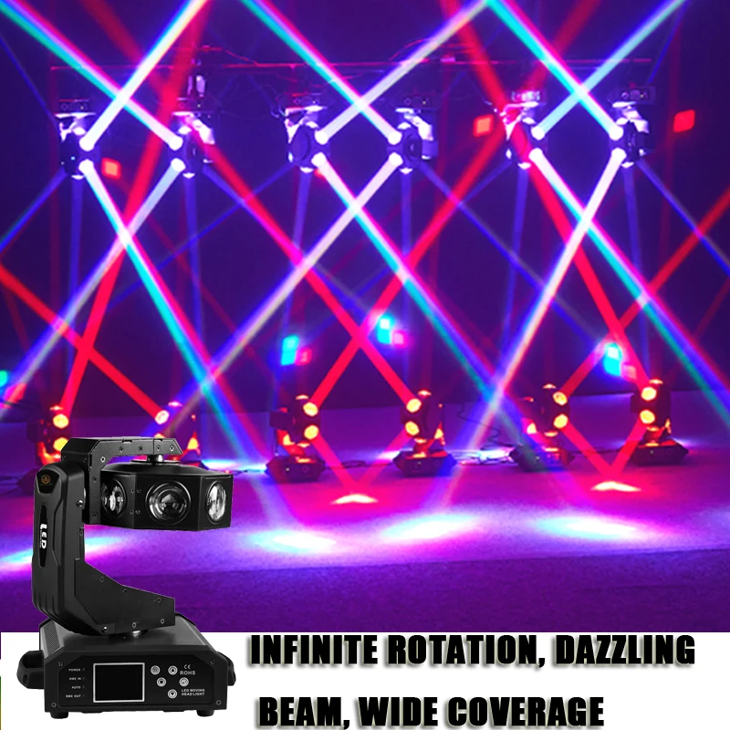 240W RGBW LED Moving Head Single Flying Magnetic Light For DJ Disco Stage Prom Bar Party Dance Club Strobe Lighting