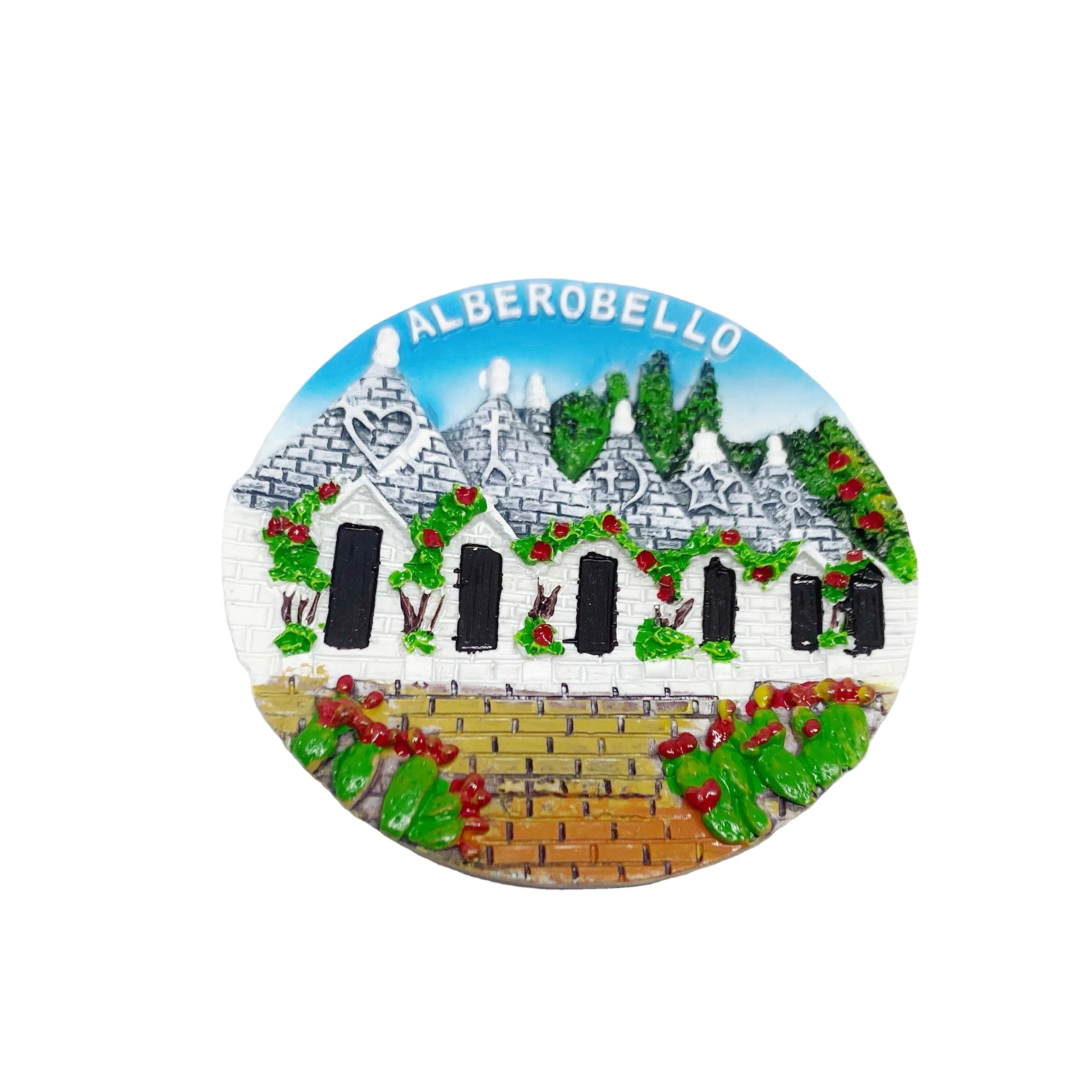 YIWU BaiWen  Manufacturer promotion    Italy  Resin  Fridge Magnets Decoration Magnets for Souvenir Magnetic