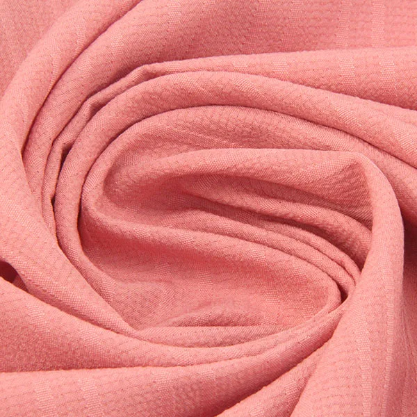 good quality custom stripe print woven breathable Sea wave Rayon crepon fabric for women garment