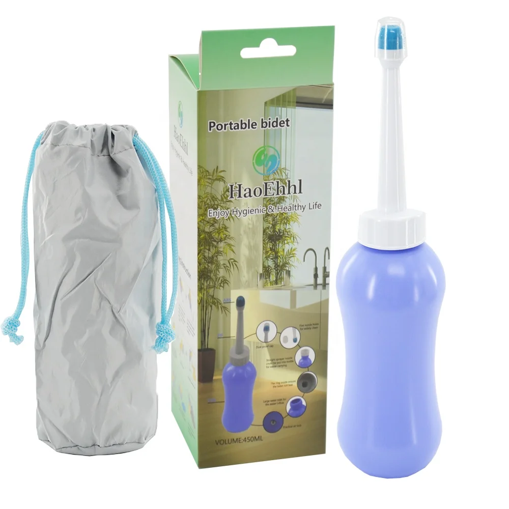 HaoEhhl OEM/ODM 450ml Personal Travel Bottle Bidet With Handheld Portable Bidet Sprayer