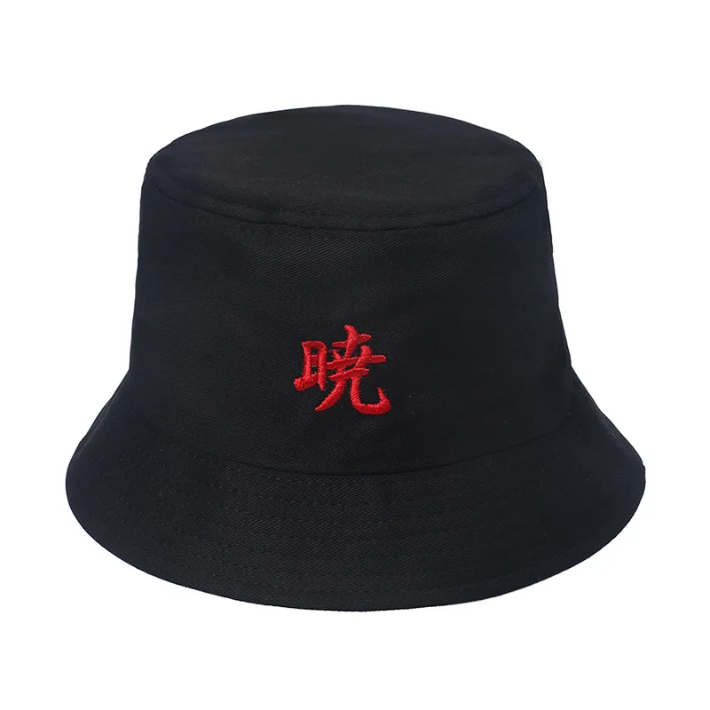 Anime Pattern Naruto Akatsuki Symbol Red Cloud Sign Bucket Hat