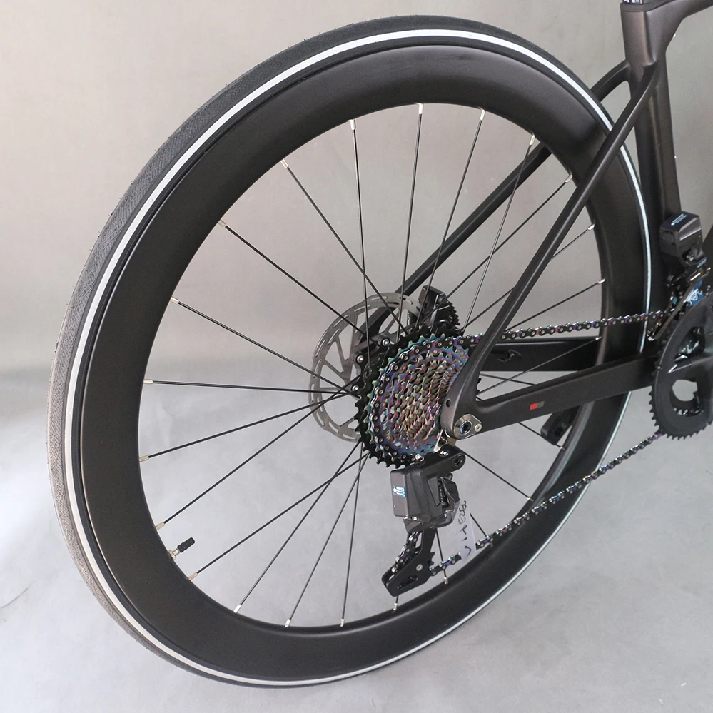 SERAPH Complete bike disc brake Road  bicycle carbon frame WheelTop EDS-2*14S Electronic Shifting ordinary carbon wheels TT-X43