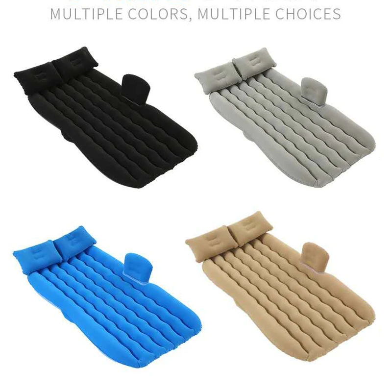 Cheap price comfortable PVC flocking sleeping inflatable car air bed travel car air mattress