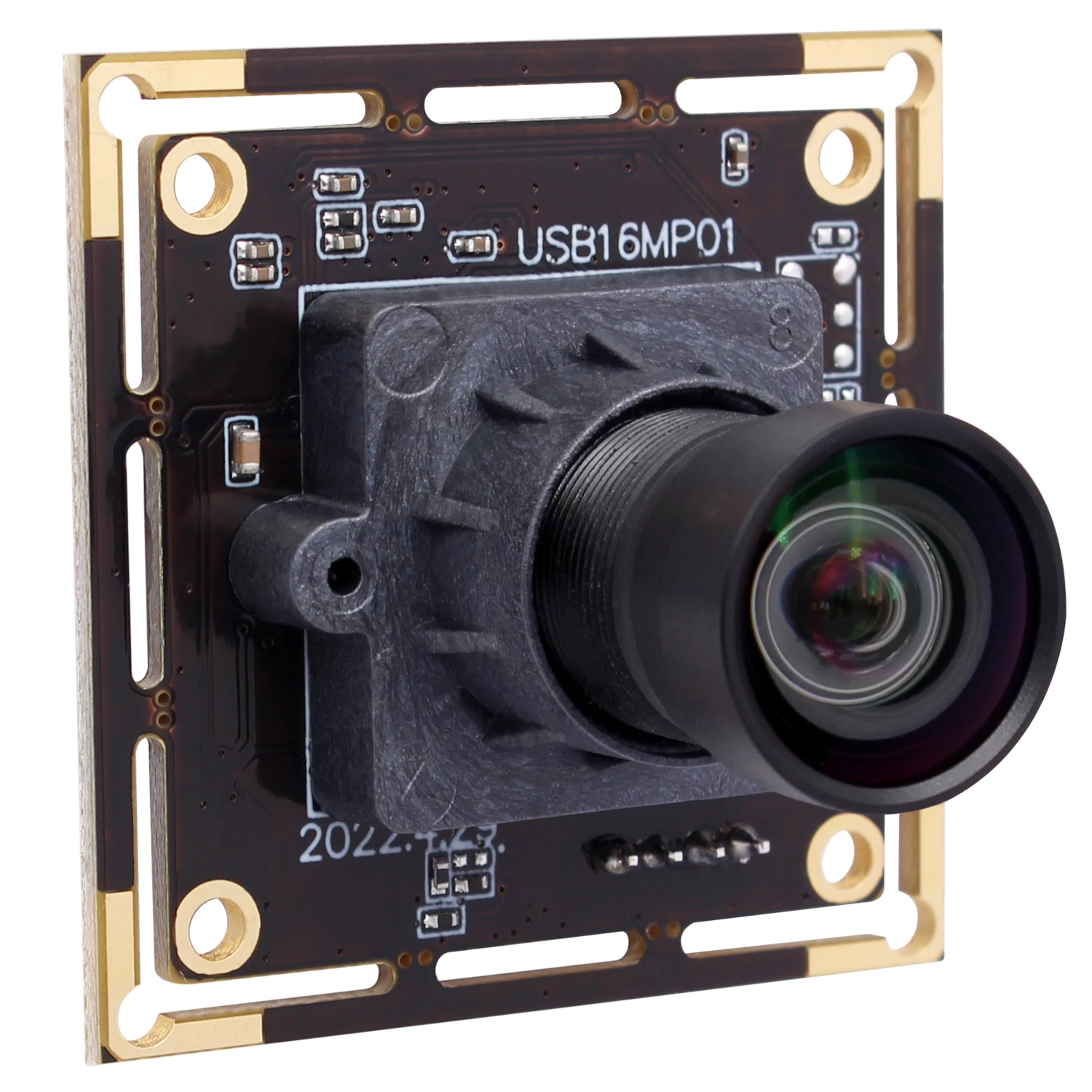 ELP 16MP USB Camera Module UVC IMX298 USB2.0 HD Mini USB Webcam with No Distortion Lens for Windows Android Linux Mac